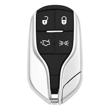 1PCS / 3PCS X 4 Botões Modificados em Branco Fob Chave do Caso Remoto Inteligente-Chave Shell para Maserati Presidente Ghibli Levant