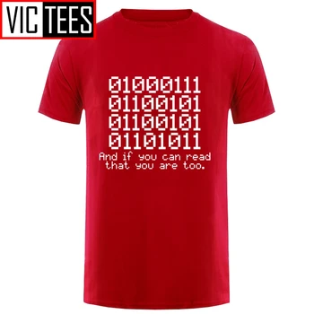 Homens BINÁRIO 0100 T-SHIRT Código Geek Nerd de Tecnologia de Computação Slogan Presente Presente Engraçado 123t de Moda de T-Shirts de Gola Redonda Superior Tees