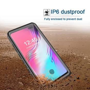 Armadura IP68 Waterproof Case Para Samsung S10 5G Case Capa para Samsung Galaxy S10 Plus caso de telefone Transparente IP6 à prova de poeira Fundas