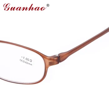 GUANHAO Mulheres Retro Óculos de Ultraleve Magro de Óculos de Leitura Unissex Quadro de Homens, Mulheres os Pontos de Hipermetropia Óculos 1.0 1.5