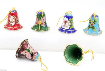 Colecionáveis 10pcs Chinês Artesanal Cloisonne/Esmalte Bell Ornamento Encantos Decoração