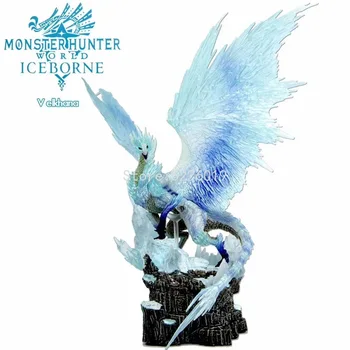 22cm Jogo Monster Hunter Mundo Iceborne Velkhana Figura Monster Hunter Mundo de Jogo de PS4 Iceborne Dragão Figura de Ação do Brinquedo Modelo