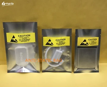 INTEGRIDADE 3000pcs 6*11 cm de Componentes Eletrônicos Bateria Anti Estático Embalagens de Plástico Saco Anti-Estático Saco de Armazenamento Para as Unidades de disco Rígido