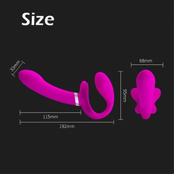 PrettyLove sem Alças Cinta-no de Dildos Vibradores Para Mulheres De 12 a Velocidade de Vibração Dupla Penetração Strapon Vibrador de Sexo Lésbico Brinquedos