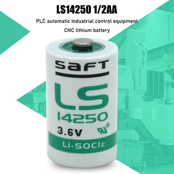 8pcs Novo original Saft LS14250 1/2AA 3,6 V PLC industrial de equipamentos de automação de máquina do CNC da bateria de lítio