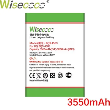 WISECOCO 3550mAh Bateria Para BQ BQS 4583 BQ-4583 Fox Poder de Telefone Em Estoque Produção mais Alta Qualidade Bateria+Número de Rastreamento