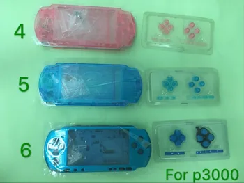 Carcaça completa shell case capa com kit de botões Para PSP 3000 3000 Antiga Versão do Jogo do Console de substituição