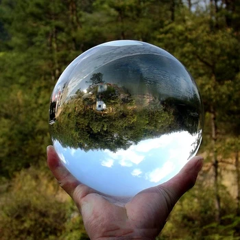 80mm Lensball Bola de Cristal de Vidro transparente Fotografia Artificial Bola de Cristal Globo Quente da venda de Decoração de Casa