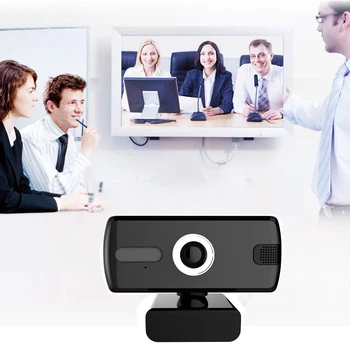 Mini HD 1080P Webcam USB da Câmera de Rede de computador pc de Foco Fixo de Webcam com Microfone integrado