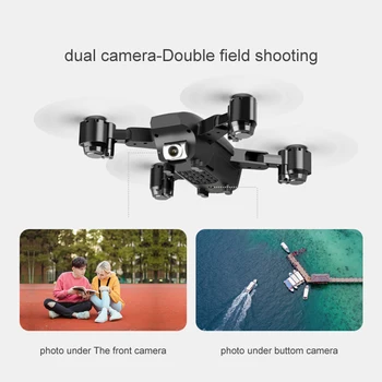 Quadcopter Rc Drone Com Câmera HD 4K GPS 5G FPV Wifi, Câmera Dupla HD 1080P Amplo ângulo de Giro de 360 Graus Rc brinquedos para Criança