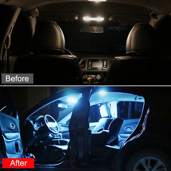 7pcs de 12v do Carro Lâmpadas LED Interior Cúpula de Luzes de Leitura Tronco Lâmpada Para Toyota Corolla E170 E160 2016 2017 2018 Acessórios