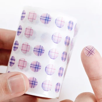 8PCS/MONTE xadrez dot série adesivo de DIY da etiqueta de papel decorativo de fita de papel, fita adesiva fita washi