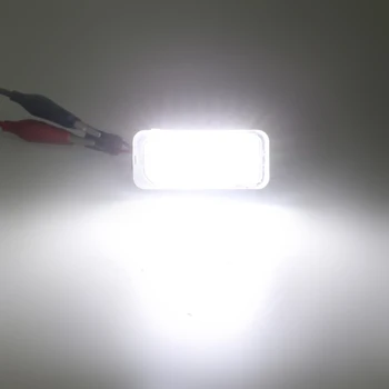 2pcs/1pair Canbus 3W 6000K Branco 12V Número de LED Luzes da Placa de Licença Para o Foco DA3 DYB Fiesta, C-MAX, Kuga, Mondeo Galaxy S-Max.
