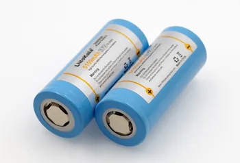 3PCS LiitoKala 26650-50A 5000mAh 26650 bateria Li-ion de 3.7 v Bateria Recarregável para a Lanterna 20A 3.6 V de Alimentação de baterias