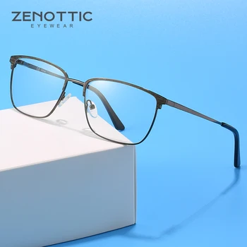 ZENOTTIC Anti Luz Azul Bloqueio de Óculos Redondos de Madeira do Quadro de Grão ultra-leve Óptico de Armações de Óculos de Radiação-resistente Óculos