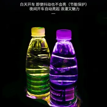 2X Led Logotipo da Copa de Luz Luminoso Coaster os Titulares de Bebidas Para Suzuki Vitara Jimny Swift Ignis Vitara S Baleno Kizashi Inicial XL7