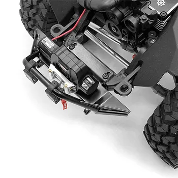 Metal pára-choque Dianteiro & Holofotes por AXIAL SCX10 III Jeep TUBO RC Peças do Carro