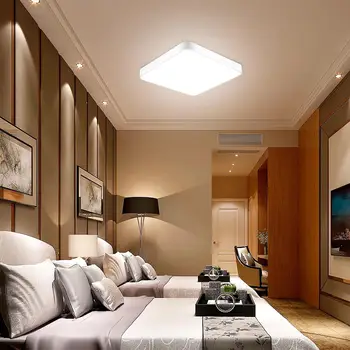 36W Ultra-Fino LED Luz de Teto Quadrada Ilumina-se para Baixo para a casa-de-Banho, Cozinha Vivendo Lâmpada de Iluminação interna da C.A. 220V Luzes