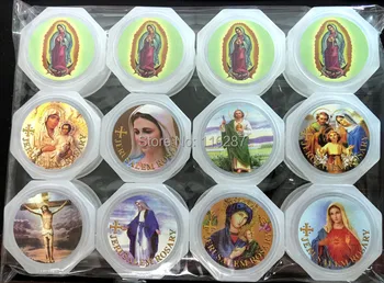 Católica Rosa Rosário caixa frete grátis Jerusalém, Virgem Maria, Jesus, o papa Adesivo Religiosas presentes