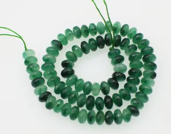 Verde jade medalhão facetada 8*4mm para DIY fazer jóias solta esferas de 14 polegadas FPPJ atacado esferas natureza jóia de pedra