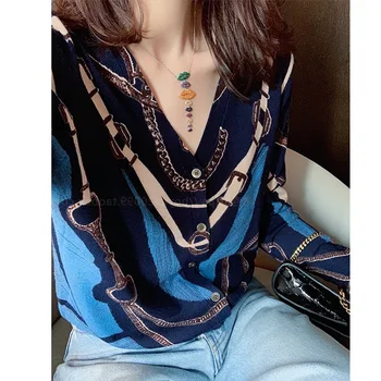 Cashmere Malha Azul Colorido Suéter para a Mulher Designer de Luxo de Mulher Roupa de Jersey Harajuku Vintage