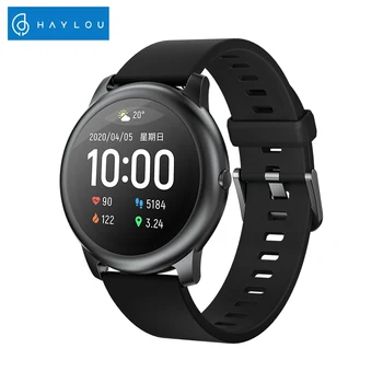 Haylou Solar LS05 Smart Watch IP68 Impermeável Smartwatch Mulheres Homens Relógios Para Android iOS Fitness Tracker Versão em inglês