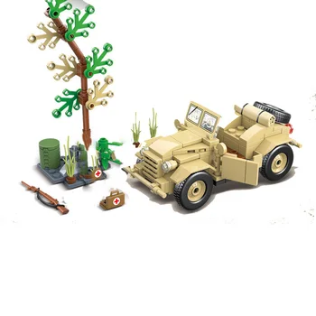 Militares Série guerra Mundial, o Exército Japonês Tipo 95 off-road de automóvel de passageiros DIY modelo de Construção de Blocos de Tijolos Brinquedos Presentes