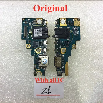 Original de Carregamento do USB da Porta de ligação do cabo do cabo flexível Para o Lenovo Z5 Z5S USB plug do Carregador da placa Com conector de Microfone Conector de peças de Reposição
