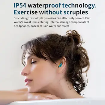 Tws Fone de ouvido Bluetooth sem Fio do Fone de ouvido Mini Esporte Fones de Redução de Ruído Inteligente 9D Som Fone de ouvido 3500 mAh Caixa