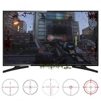 10pcs em 2 Tamanho 5 Projetos FastScope no Âmbito da TV Decalque para Jogos de FPS para PS4 / para PS3/ Xbox / Os para Xbox 360 e PC - GC00151