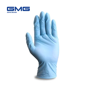 GMG luvas de Nitrilo Azul 100pcs/monte da Limpeza da casa Lavar roupa Impermeável Alergia Descartável de Segurança Luvas de Trabalho