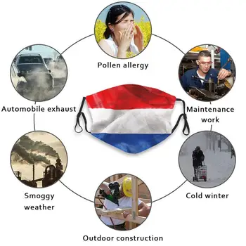 Holanda Bandeira Adultos, As Crianças Anti-Pó De Filtro Diy Máscara De Holanda Bandeira Holanda Textura Holandês Vermelho Branco Azul Patriótica