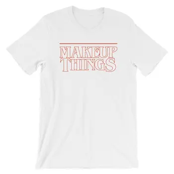 Sugarbaby Maquiagem Coisas Curto Manga Unisex T-Shirt Netflix Funny T-shirt Para as Mulheres de Alta qualidade Casual Tops Tee do navio da Gota