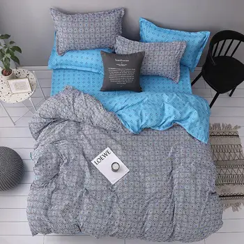 Roupa de cama simples padrão de capa de edredão Incluídas duas fronhas