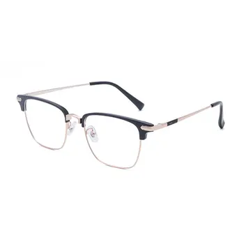 Titânio Puro Óculos De Armação Completa Rim Óculos Estilo Dos Homens Óculos De Míope Primavera Dobradiças Retângulo Óculos