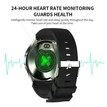 GT 106 Smart Watch Bluetooth Smart Pulseira para Monitor de frequência Cardíaca da Tela de Toque de Moda Homens Mulheres Relógio Para Android IOS