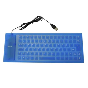 Teclado USB portátil Flexível Resistente à Água Soft Silicone teclado de Jogos para Computador Tablet PC Portátil