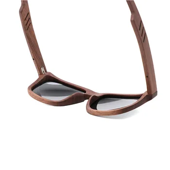 O Design Da Marca Mulheres Homens Madeira Óculos De Sol Vintage Retângulo Vazio Óculos De Lente Polarizada Frete Grátis