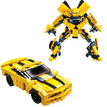 Gudi 2 Em 1 Transformação Série de Blocos de Construção do Modelo de Robô Veículo Carro Esporte Brinquedos para a Criança Compatível Presentes de Natal