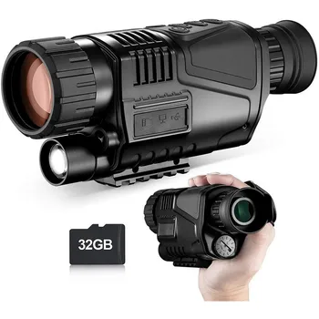 8x40 Infravermelho de Visão Noturna Monocular 200m de 1,5 polegadas TFT LCD Câmera Digital com a Reprodução de Vídeo USB Função de Saída para a Caça