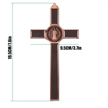 19,5 cm da Igreja Relíquias da Parede um Crucifixo Jesus Cristo No Stand da Cruz Crucifixo de Parede Antigo Lar Capela Decoração