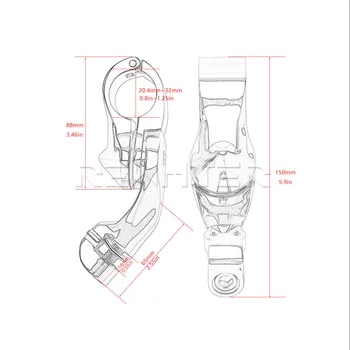 Moto Chrome 32MM Rodovia Motor de Guarda Footpegs Pedal em apoio para os Pés Foot Peg de Montagem Para o Touring da Harley Dyna Sportster Softail