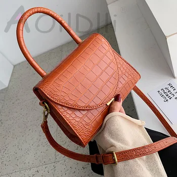 Pedra Padrão PU Couro Crossbody Sacos Para as Mulheres 2019 Luxo, Qualidade do Ombro Messenger Bag Lady Designer de Bolsas Totes
