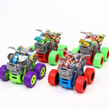 Crianças Inerciais Quatro rodas Moto Off-road de Veículos à prova de Choque Amortecedor de Simulação Stunt Carro de Brinquedo Modelo