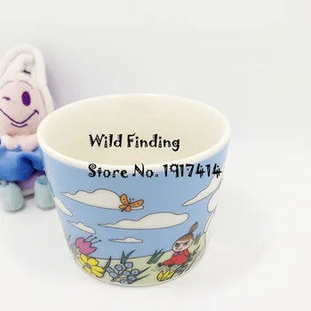 Muumi Muumintroll de porcelana, canecas de cerâmica, café, xícara de chá de azul de desenhos animados bonitos hipopótamo grande sopa de leite copa do presente