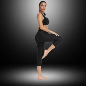 Mulheres-Quente de Yoga 3/4 Calças Capri Esporte leggings Push-Up de meia-Calça de Ginástica Exercício de Cintura Alta Fitness Executando o Atlético Calças
