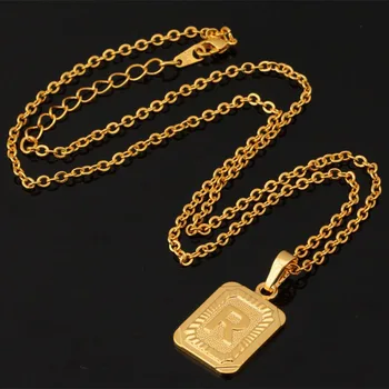 Collare Dubai Colar Pingente Vintage Jóias de Ouro/Prata Cor da letra R Royal Colar de Mulheres /Homens de Jóias P615