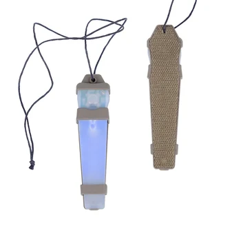 Capacete tático de Luz de Segurança de Sobrevivência da Lâmpada 5 Cores à prova de água com Magia Fita de Caça de Airsoft Molle Strobe Indicadores de Sinal
