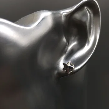 6 Par 2021 Moda Bulldog Aço Inoxidável Earings Definido para Mulheres Cor de Prata Brincos Conjunto de Jóias boucle d oreille E612857