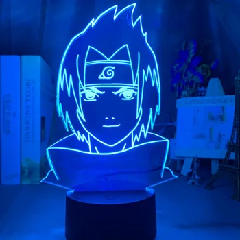 Naruto, Sasuke uchiha e Itachi Uchiha em 3d da Noite do Diodo emissor de Luz de Anime Lâmpada para Crianças Decoração do Quarto do Nightlight Rgb Colorido Mangá Presente
